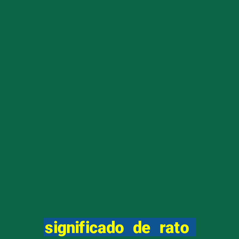 significado de rato na umbanda